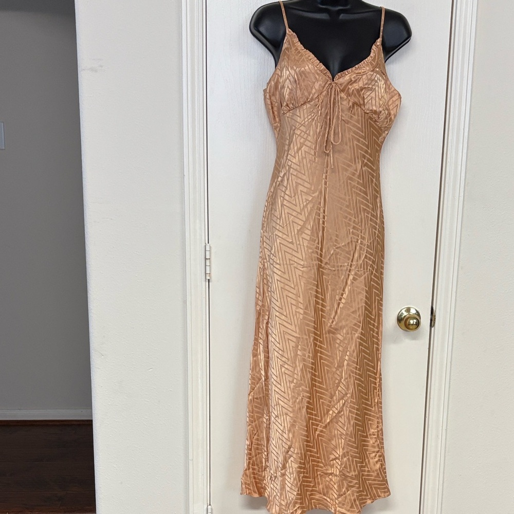 Lost April Patterned Slip Dress